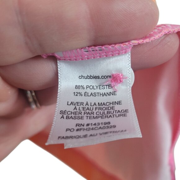 Chubbies Sunset Succulents Performance Polo Men 2XL Pink Orange Tropical XXL - Picture 10 of 10